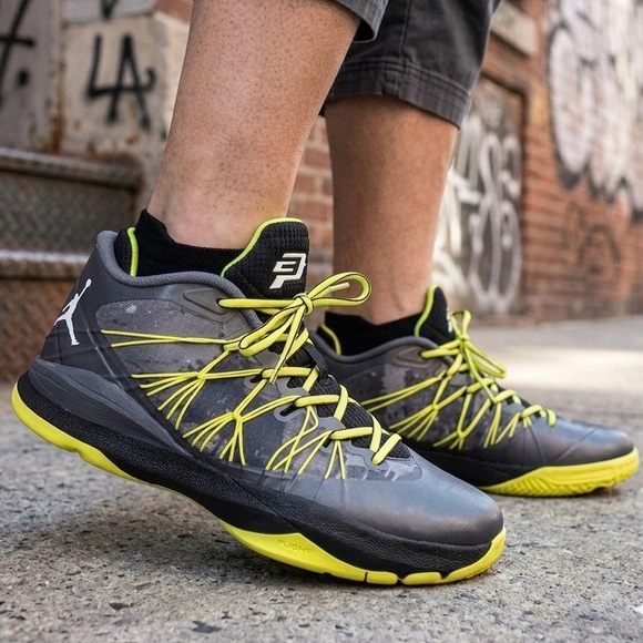 Jordan Other - AIR JORDAN CP3.VII Men’s Size 7.5 Gray Volt Black Basketball Shoes FlightPlate